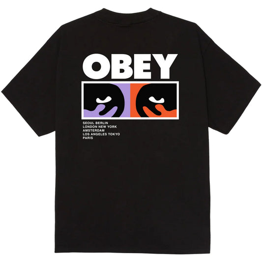 T-shirt Uomo Obey - Obey Always Watching Tee - Nero