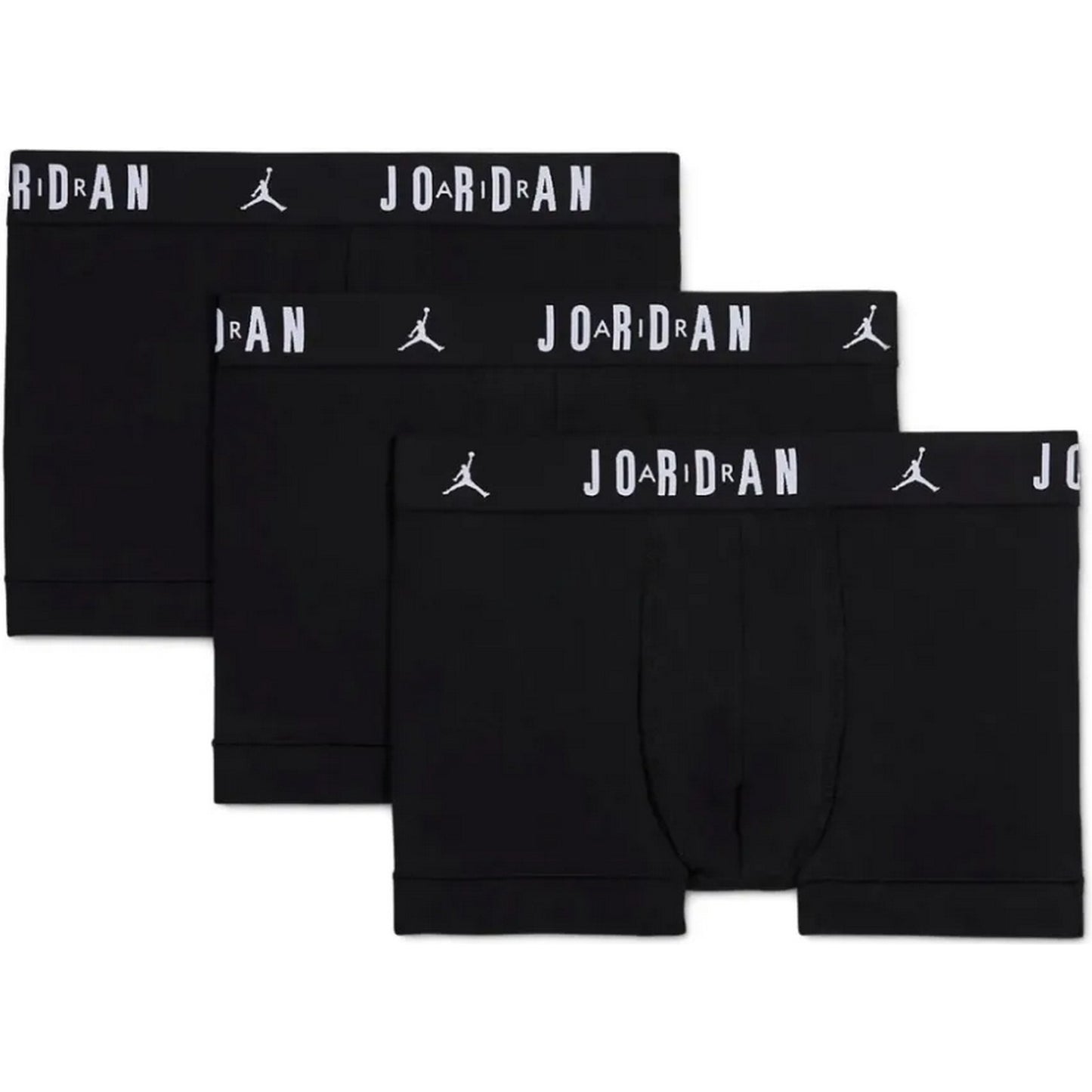 Boxer Unisex Jordan - Mens Flight Cotton 3Pk Trunk - Nero