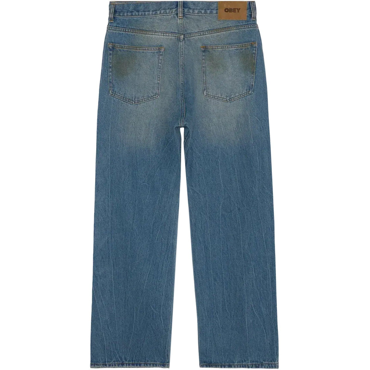 Jeans Uomo Obey - Nelson Straight Leg Denim - Blu