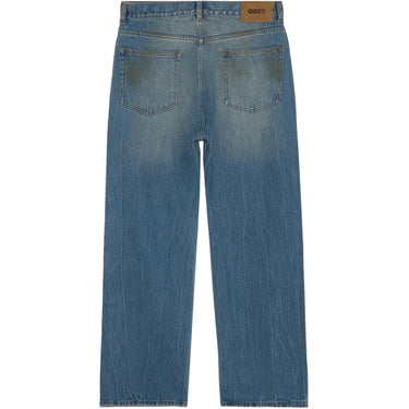 Jeans Uomo Obey - Nelson Straight Leg Denim - Blu