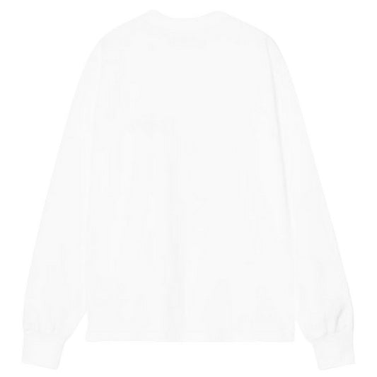 T-shirt Donna Carhartt Wip - W' L/S American Script T-Shirt - Bianco