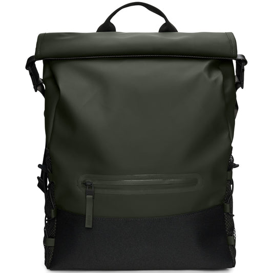 Borse a spalla Unisex Rains - Trail Mountaineer Rolltop W3 - Verde