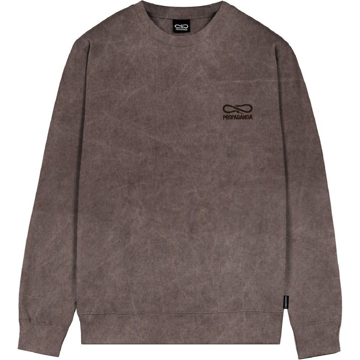 Felpe senza cappuccio Uomo Propaganda - Crewneck Logo Embroidery - Marrone