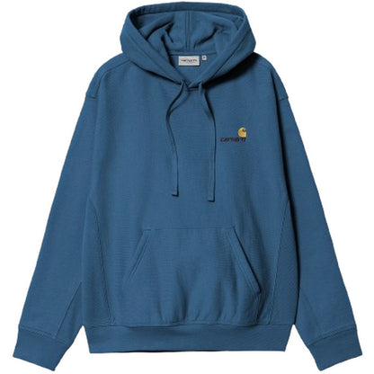 Felpe con cappuccio Uomo Carhartt Wip - Hooded American Script Sweat - Blu