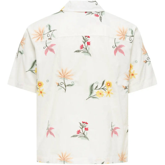 Camicie casual Uomo Only & Sons - Onsedward Rlx Ss Shirt - Bianco