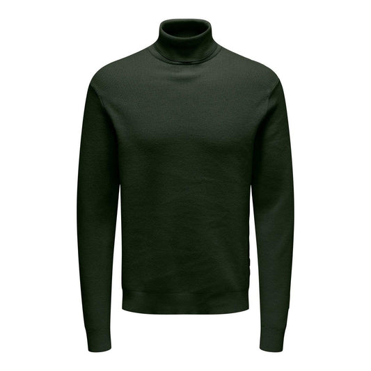 Maglioni Uomo Only & Sons - Onsphil Reg 12 Struc Roll Neck Knit Noos - Verde