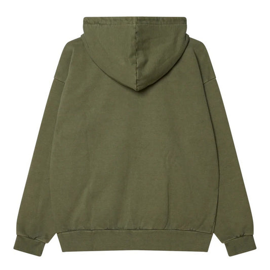 Obey Sudaderas con capucha para hombre - Polar con capucha y cremallera Lowercase Pigment - Verde
