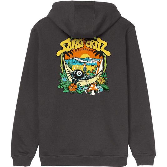 Felpe con cappuccio Uomo Santa Cruz - Winkowski 8Baller Trip Hood - Nero
