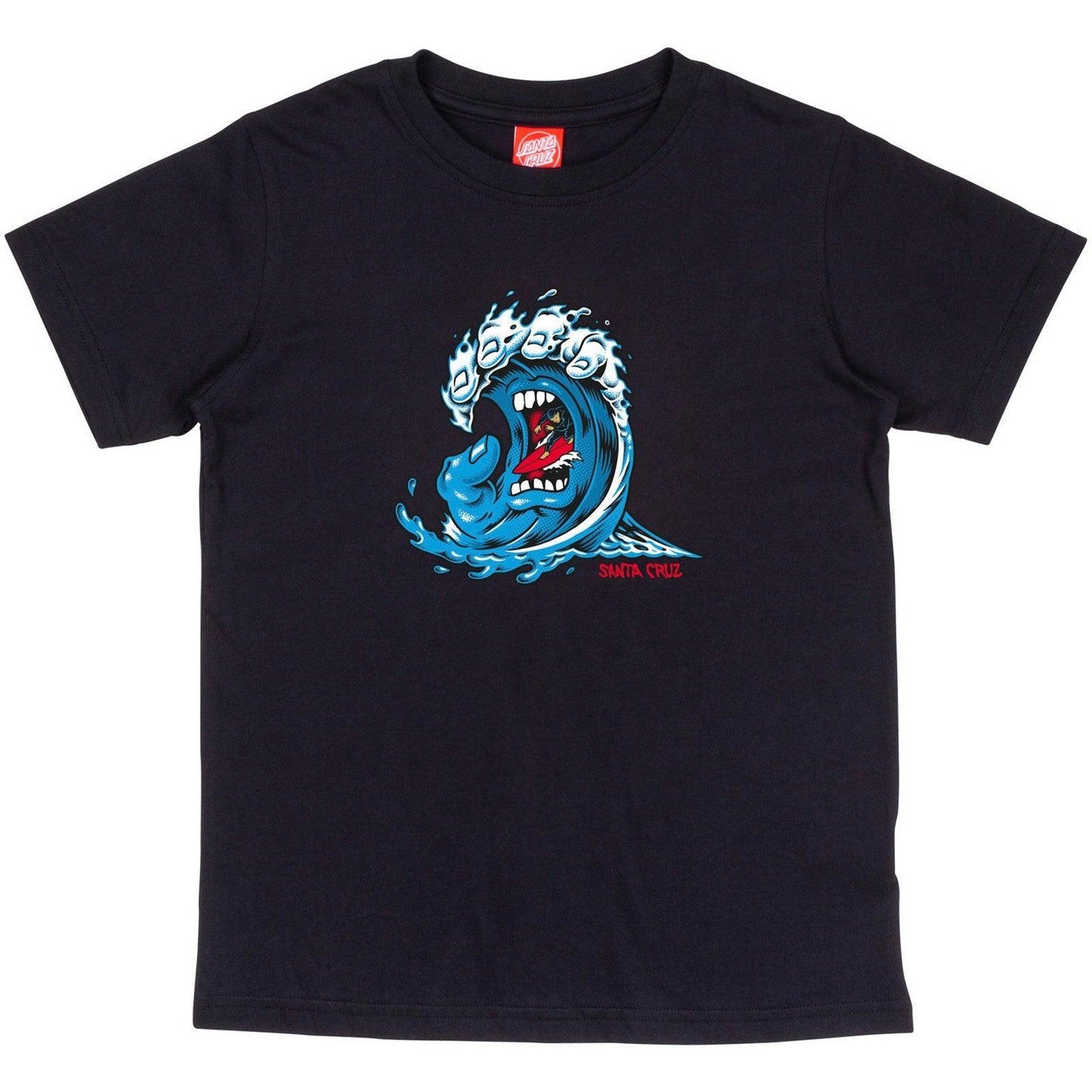 T-shirt Ragazzi Unisex Santa Cruz - Youth Screaming Wave Front T-Shirt - Nero