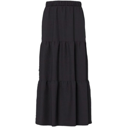 Gonne casual Donna Pieces - Pcsikka Hw Maxi Skirt Wvn Noos Bc - Nero