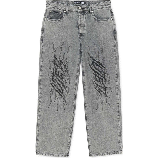 Pantaloni Uomo Iuter - Tribal Baggy Denim Pants - Grigio