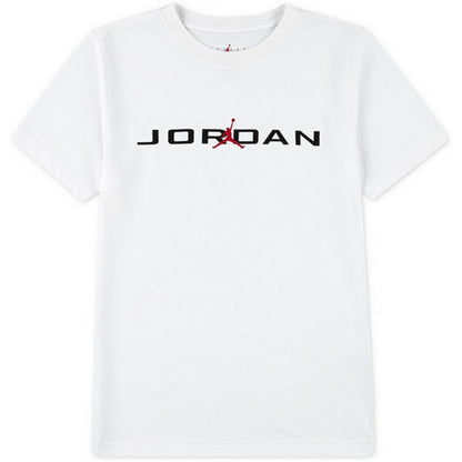 T-shirt Ragazzi Unisex Jordan - Jdb Mj Jd Air Stretch Ss Crew - Bianco