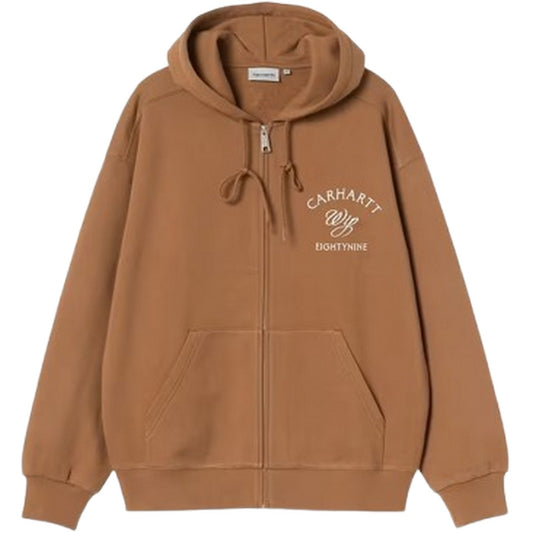 Felpe con cappuccio Uomo Carhartt Wip - Hooded Eightynine Sweat Jacket - Marrone