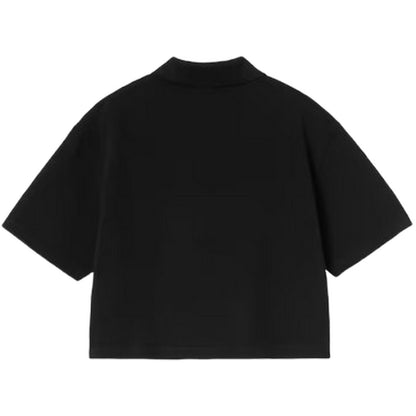 Polo Donna Carhartt Wip - W S/S Carhartt Script Polo Ts - Nero