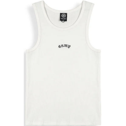 Canotte Uomo Grmy - Chief Watcher Waffle Fitted Tank Top - Bianco