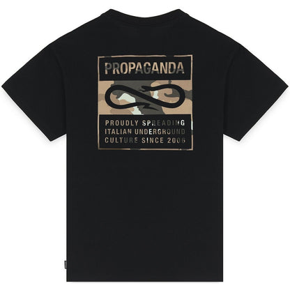 T-shirt Uomo Propaganda - T-Shirt M/M Label Camo - Nero