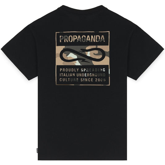 T-shirt Uomo Propaganda - T-Shirt M/M Label Camo - Nero