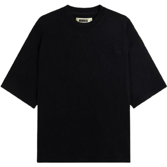 T-shirt Uomo Woodbird - WBBeam Knitted Tee - Nero