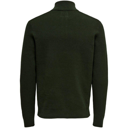 Maglie Uomo Only & Sons - Onsphil Reg 12 Cotton Half Zip Knit Noos - Verde