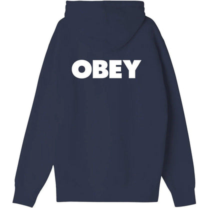 Felpe con cappuccio Uomo Obey - Obey Bold Premium Hooded Fleece - Blu