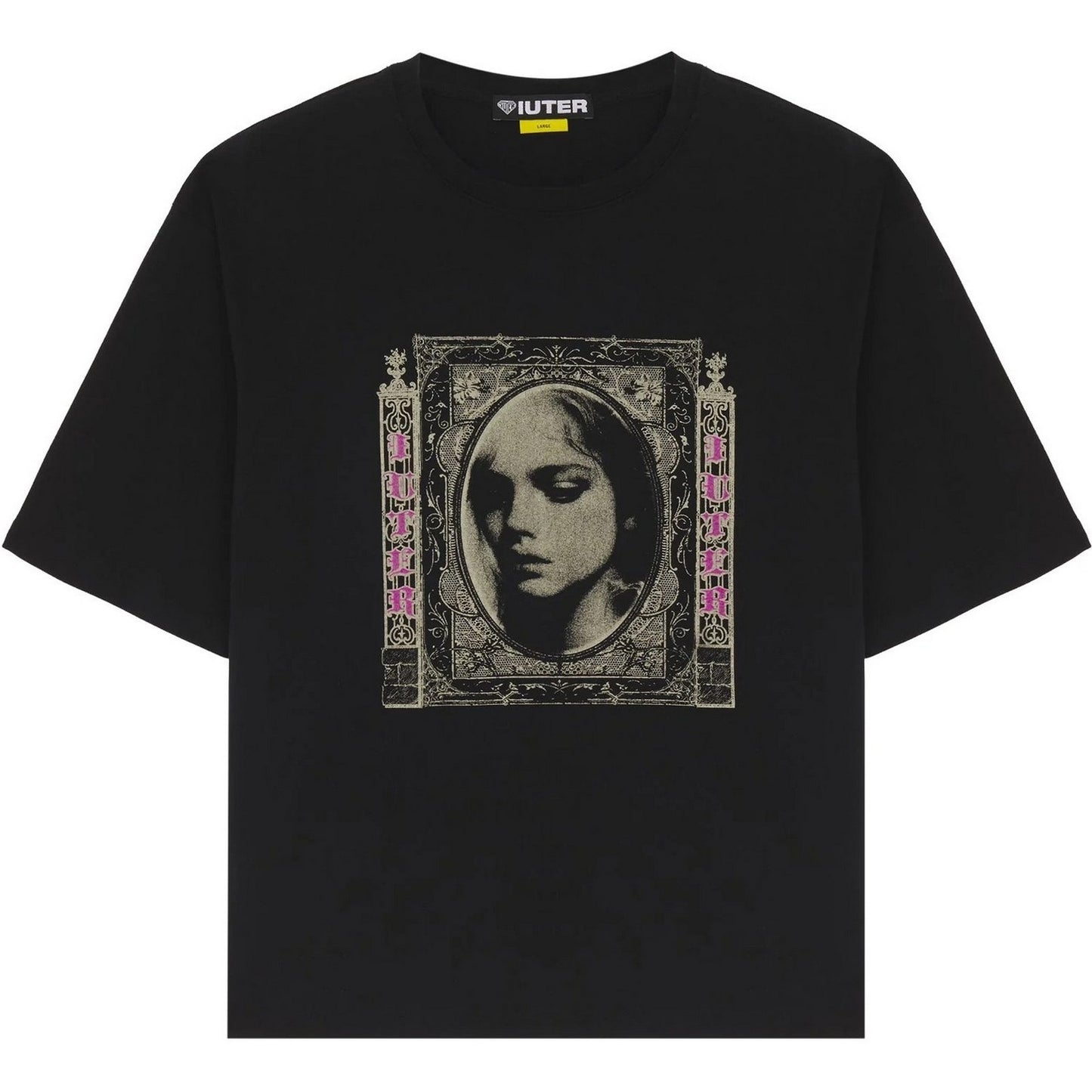 T-shirt Uomo Iuter - Fallen Love Ribbed Tee - Nero