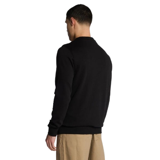 Maglie a manica lunga Uomo Lyle & Scott - Superfine Crew Neck Sweatshirt - Nero