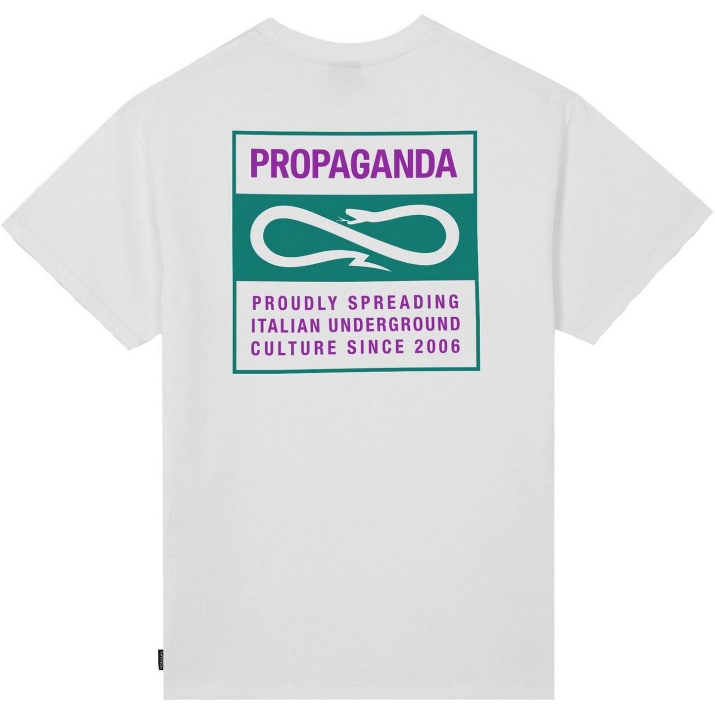 T-shirt Uomo Propaganda - T-Shirt M/M Label Bicolor - Bianco
