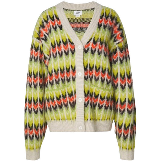 Cardigan Unisex Obey - Granny Cardigan - Giallo