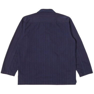 Universal Works Men's Casual Shirts - Smock Overshirt - Blue