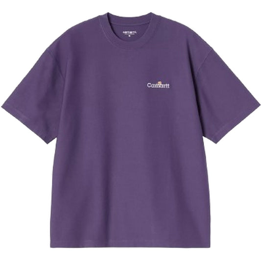 T-shirt Uomo Carhartt Wip - S/S WIP Label T-Shirt - Viola