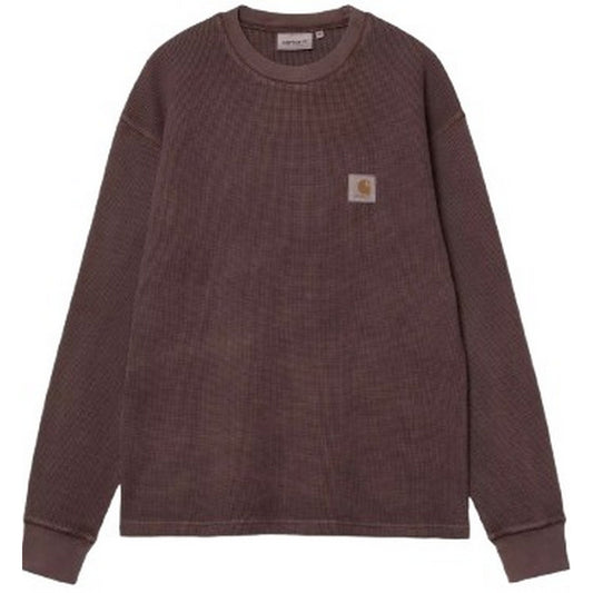 T-shirt Uomo Carhartt Wip - L/S Vista Waffle T-Shirt - Marrone