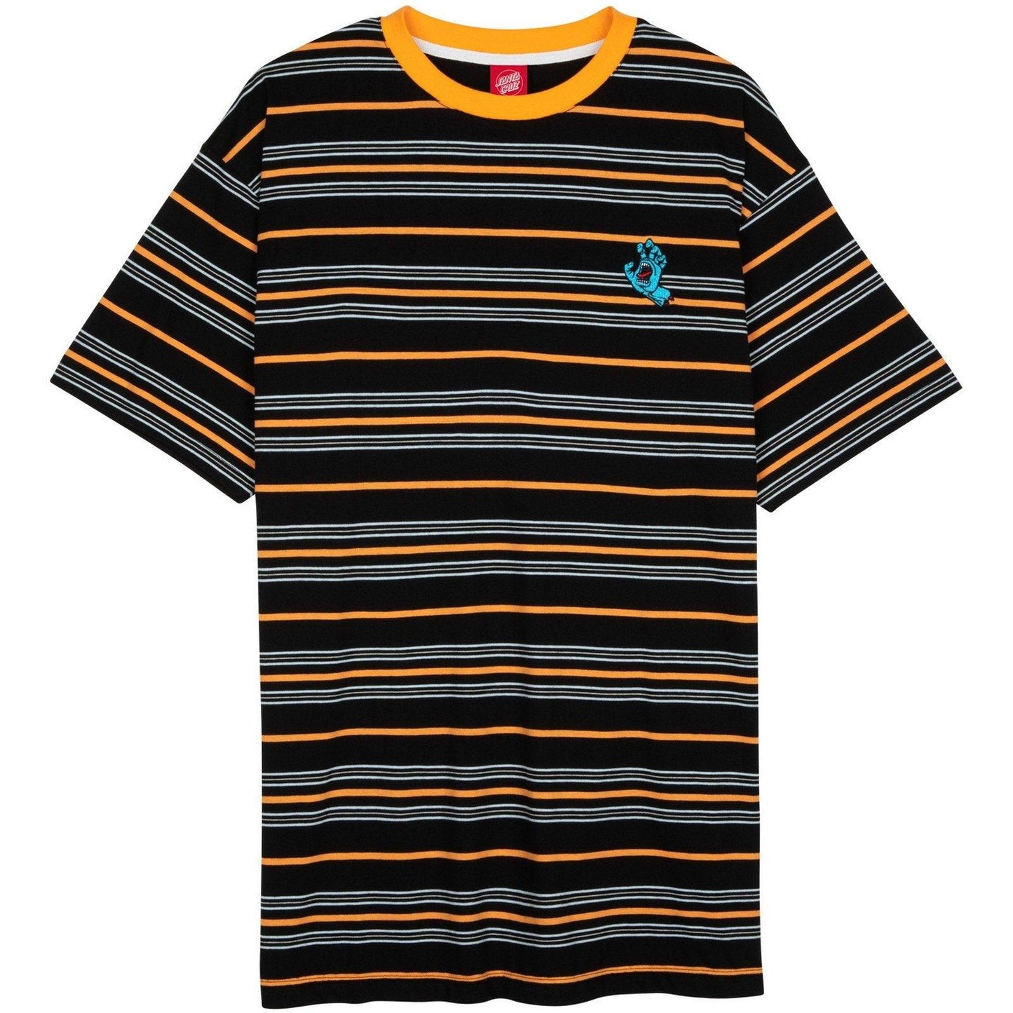 T-shirt Uomo Santa Cruz - Mini Hand Stripe T-Shirt - Nero