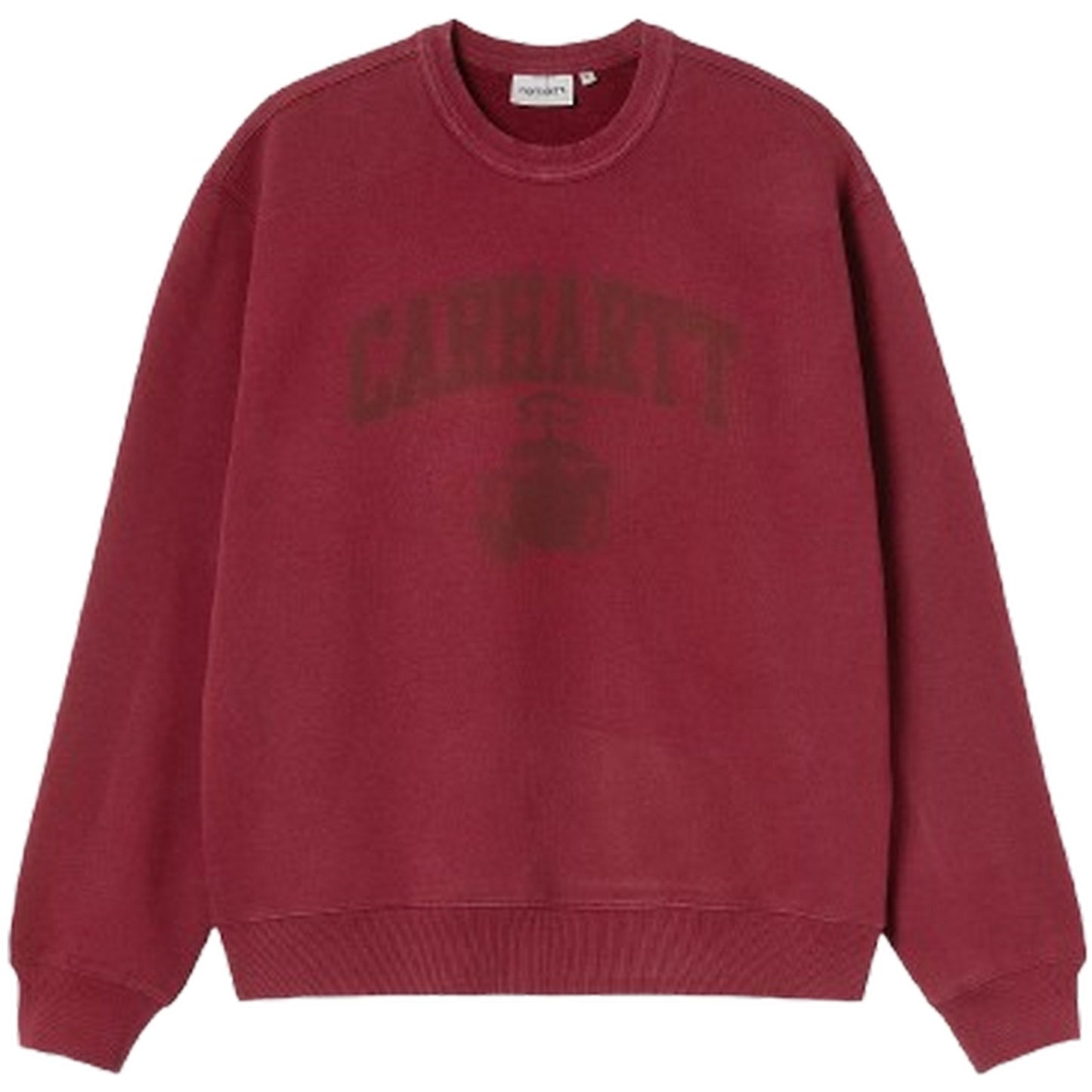 Maglie a manica lunga Uomo Carhartt Wip - Faded Pond Corps Sweat - Bordeaux
