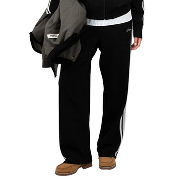 Pantaloni Uomo Prohibited - Varsity Knitted Trackpants - Nero