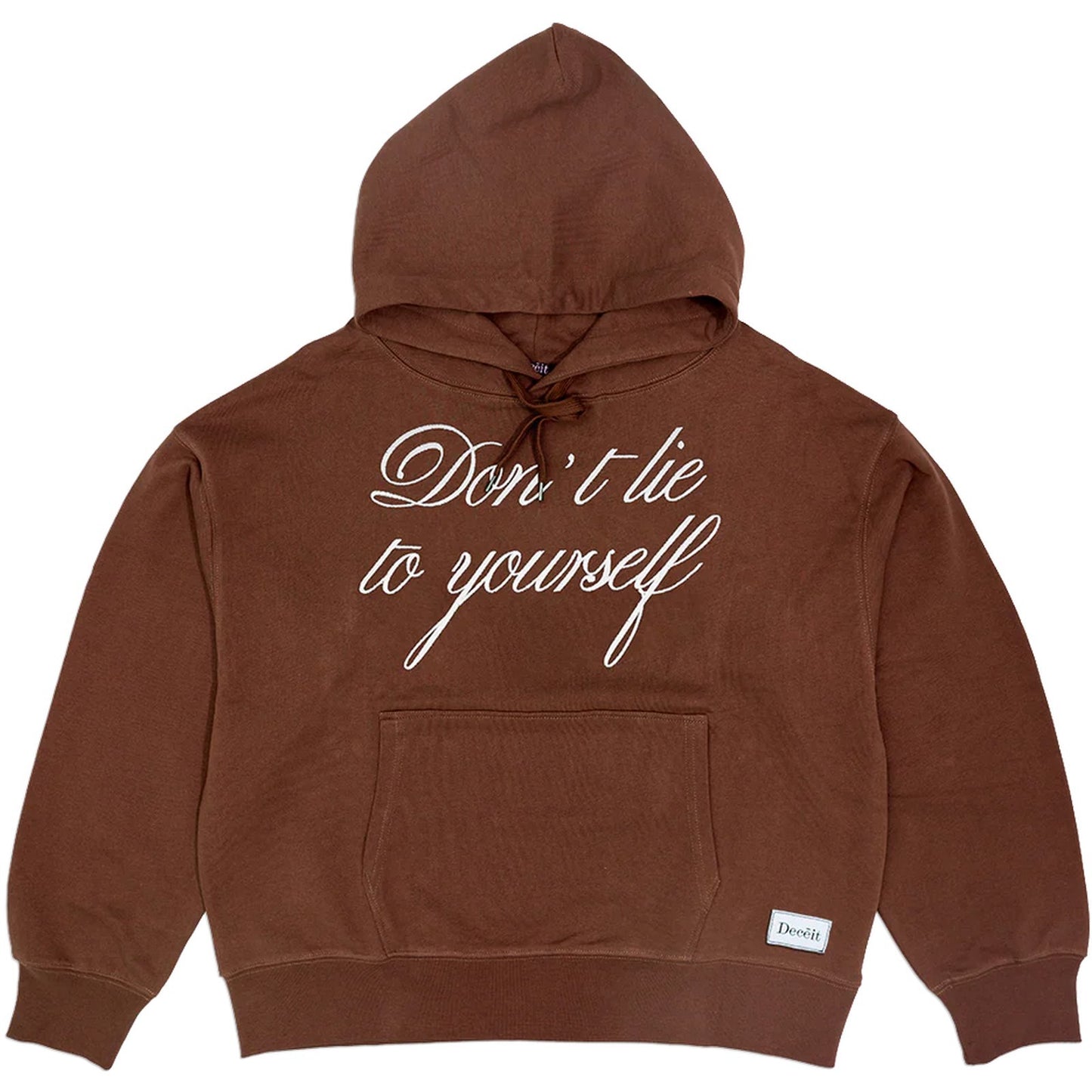 Felpe con cappuccio Uomo Deceit - Don’t Lie Crop Hoodie - Marrone