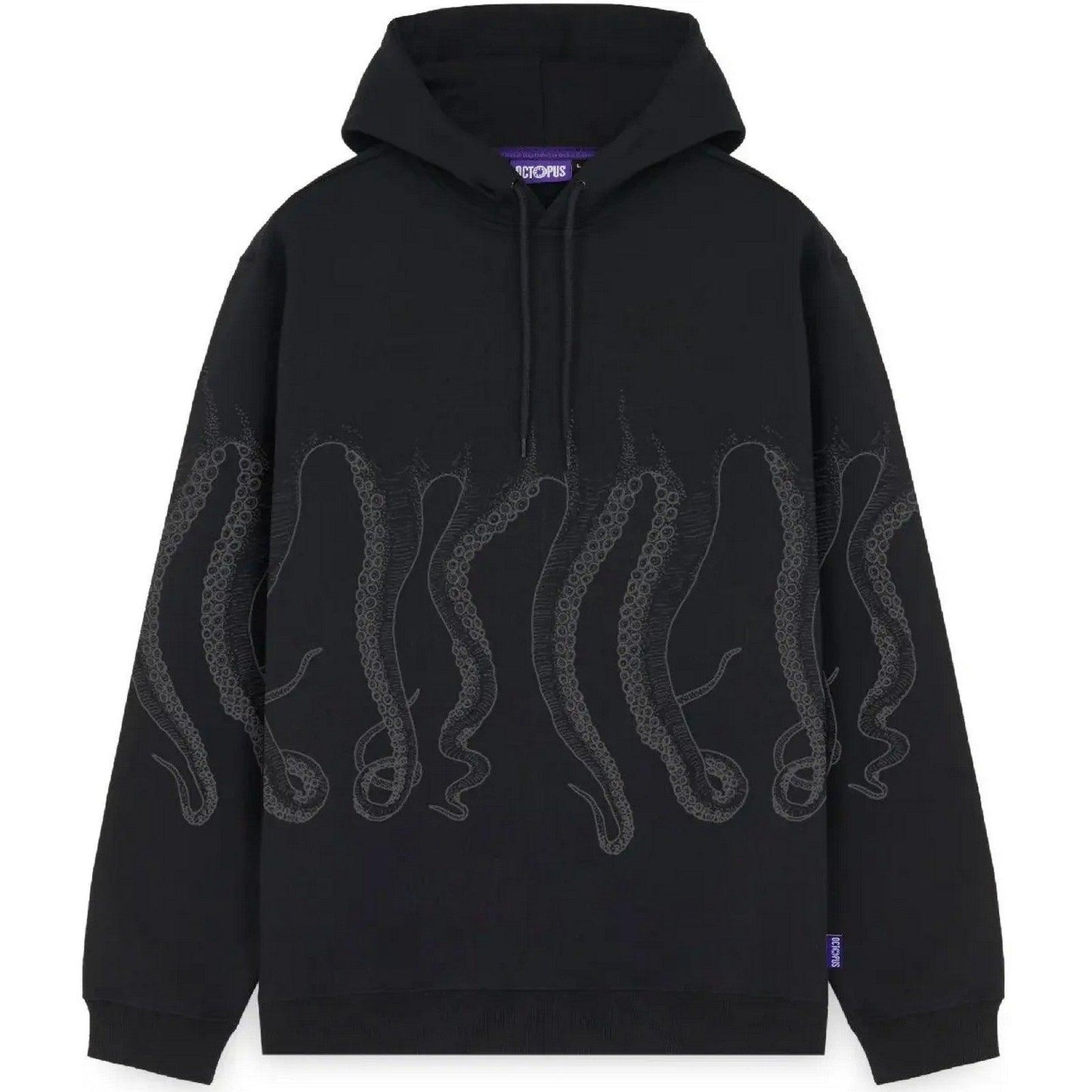 Felpe con cappuccio Uomo Octopus - Octopus Outline Hoodie - Nero