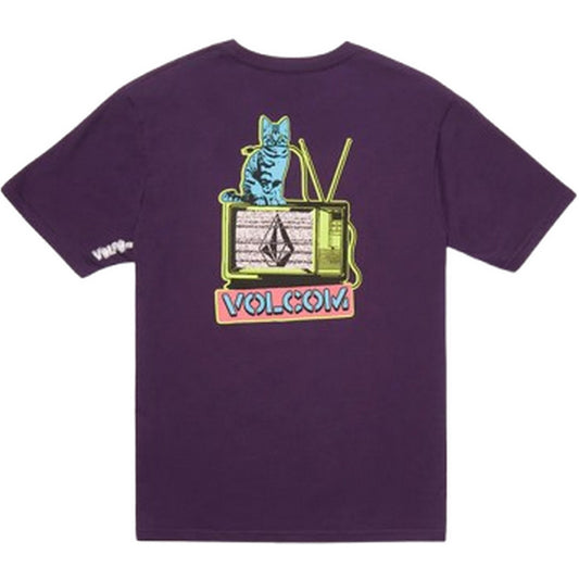 T-shirt Uomo Volcom - Catv Bsc Sst - Viola