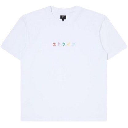 T-shirt Uomo Edwin - Katakana Embroidery Ts - Bianco