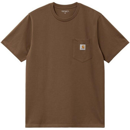 T-shirt Uomo Carhartt Wip - S/S Pocket T-Shirt - Marrone