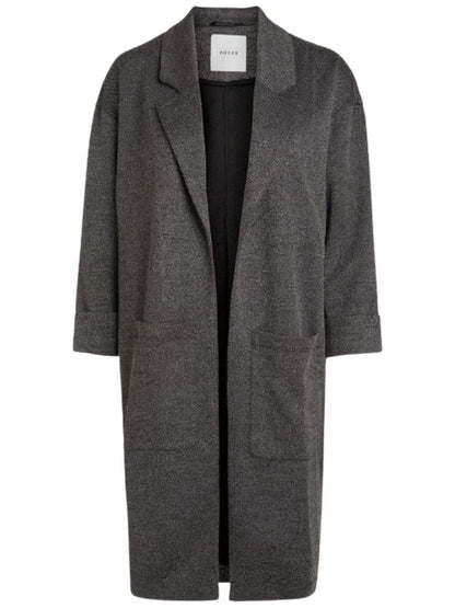 Cappotti Donna Pieces - Dorita 3/4 Coatigan Noos - Grigio