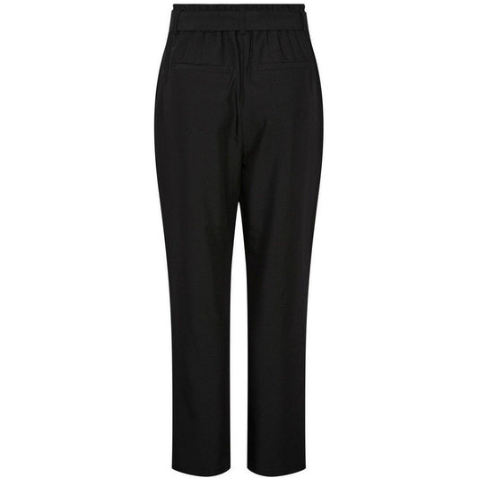 Pantaloni Donna Pieces - Pcboss Hw Paperbag Straight Pants Noos - Nero