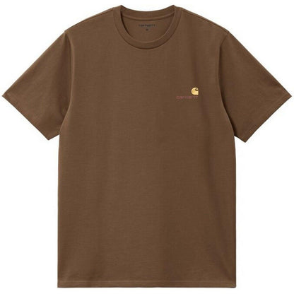 T-shirt Uomo Carhartt Wip - S/S American Script - Marrone