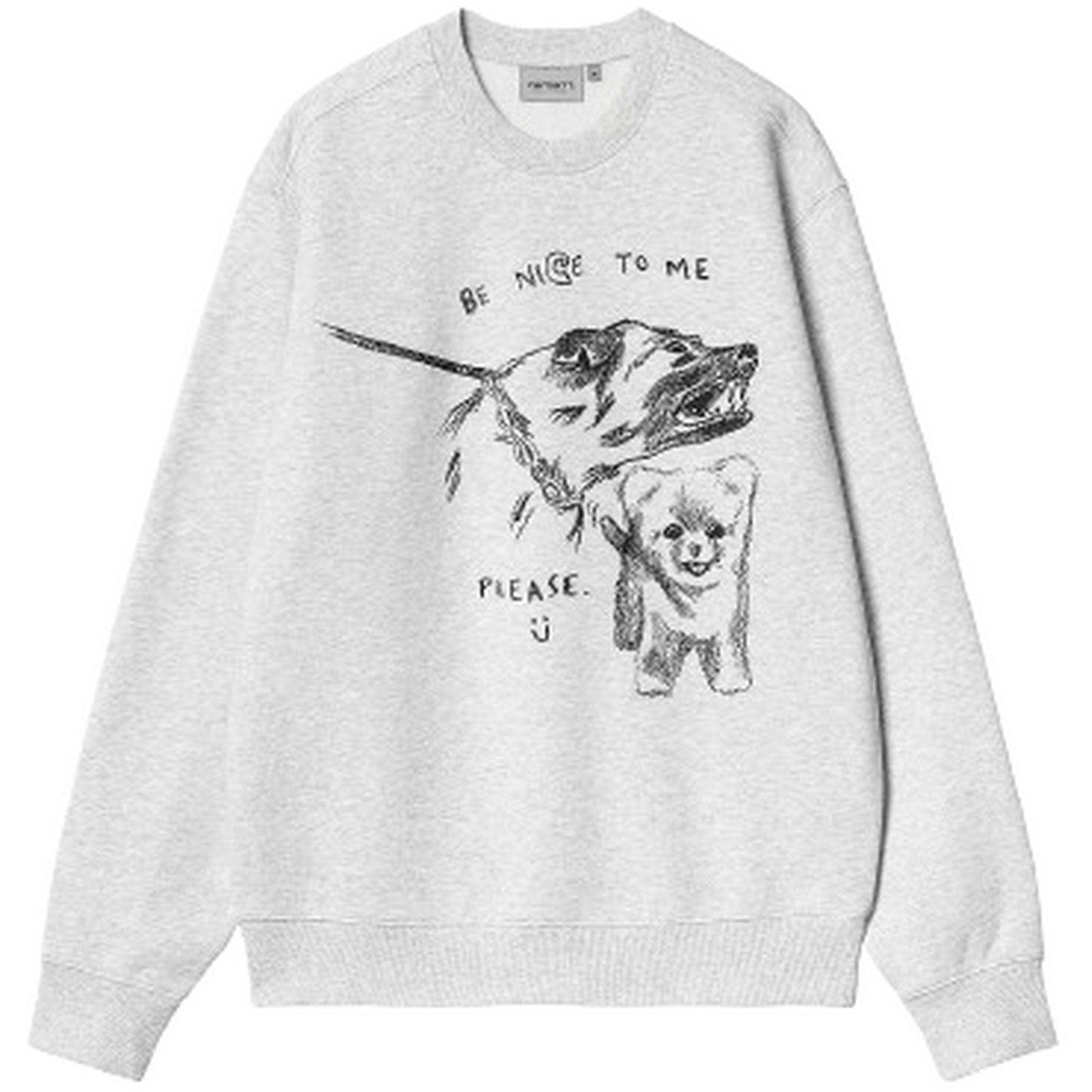 Felpe senza cappuccio Uomo Carhartt Wip - Pepe Be Nice Sweat - Grigio