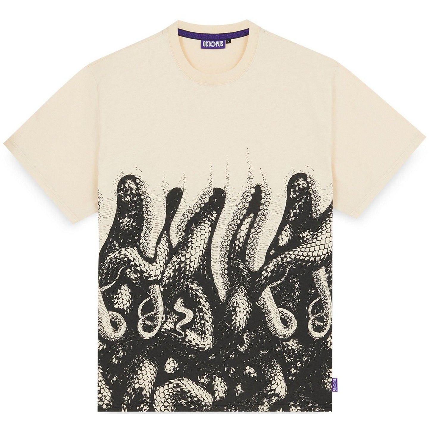 T-shirt Uomo Octopus - Octopus Snakes Tee - Bianco