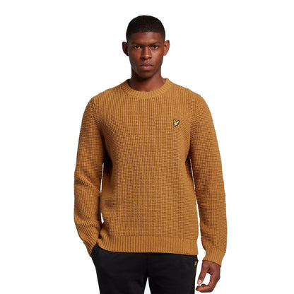 Maglioni Uomo Lyle & Scott - Thermal Stitch Jumper - Oro