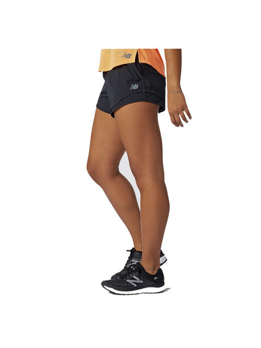 Short New Balance pour femmes - Short Q Speed Fuel - Noir