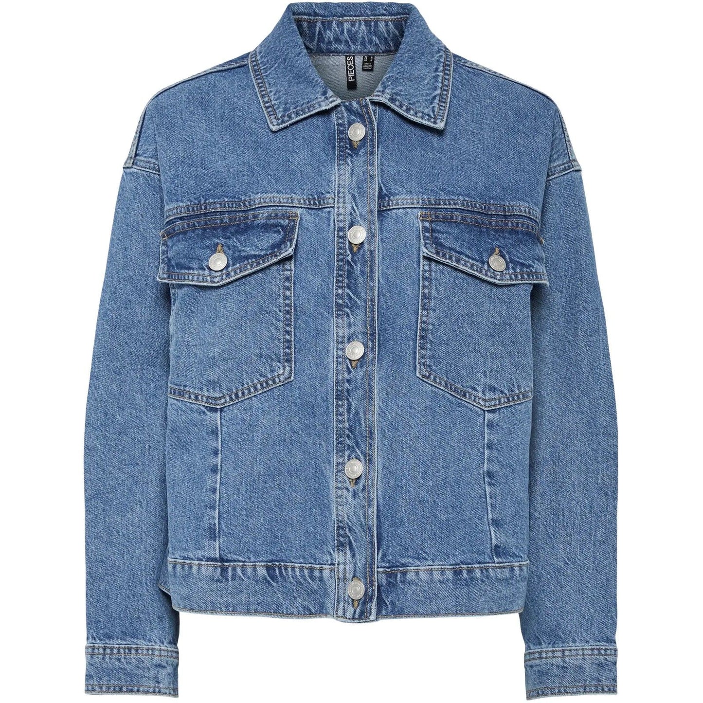 Giacche Donna Pieces - Pcelma Denim Jacket Noos Bc - Blu