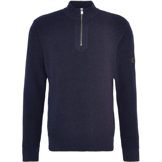 Maglioni Uomo Barbour International - Crawley Funnel Neck Jumper - Blu