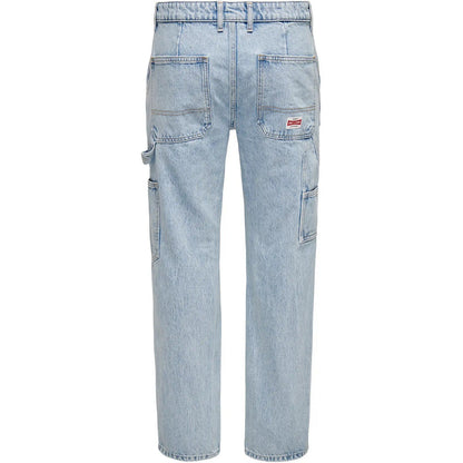 Jeans Uomo Only & Sons - Onsedge Straight Car Lb 1087Tai Dnm Noos - Blu