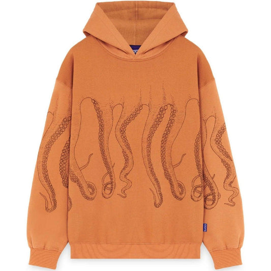 Felpe con cappuccio Uomo Octopus - Octopus Outline Hoodie - Marrone